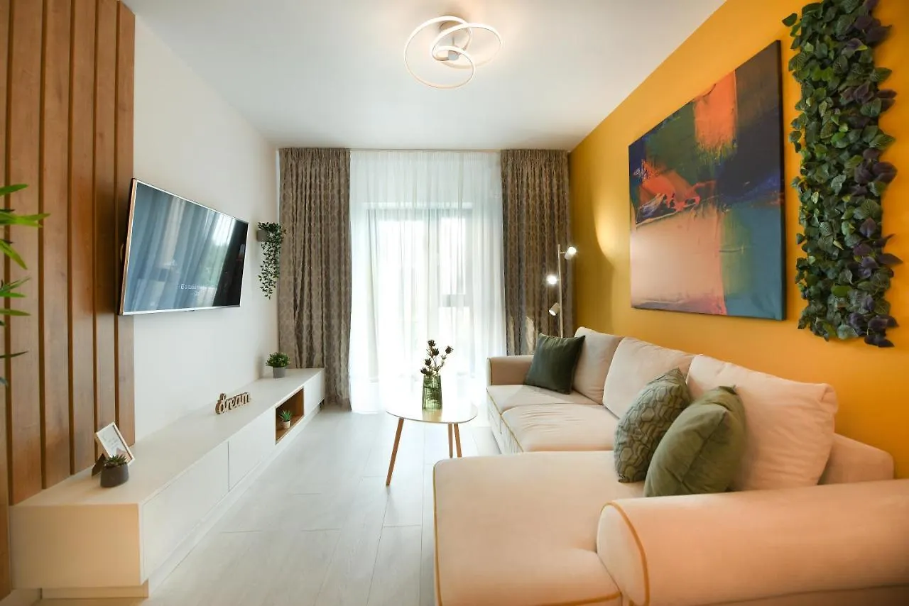 דירות בוקרשט Colorful Fusion - Modern 1Br Near Romexpo Center